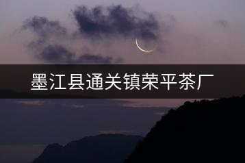 墨江縣通關(guān)鎮(zhèn)榮平茶廠(chǎng)