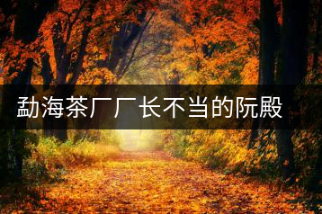 勐海茶廠廠長不當?shù)娜畹钊? decoding=