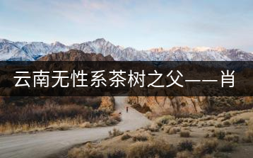 云南無性系茶樹之父——肖時英