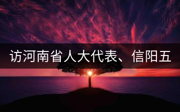 訪河南省人大代表、信陽五岳集團(tuán)董事長胡鎮(zhèn)——茶鄉(xiāng)亦飄茶油香