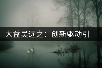 大益吳遠(yuǎn)之：創(chuàng)新驅(qū)動引領(lǐng)企業(yè)發(fā)展