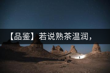 【品鑒】若說熟茶溫潤，怎可少了那玖香？