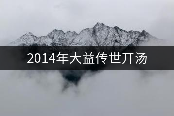 2014年大益?zhèn)魇篱_(kāi)湯