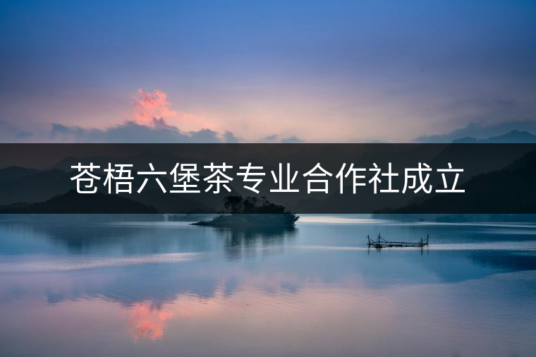 蒼梧六堡茶專業(yè)合作社成立