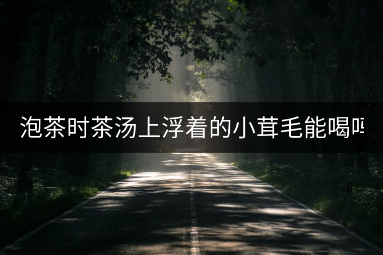 泡茶時(shí)茶湯上浮著的小茸毛能喝嗎？