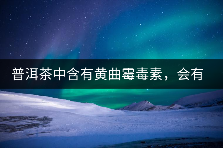 普洱茶中含有黃曲霉毒素，會有致癌的危險？終于有明確的答案了