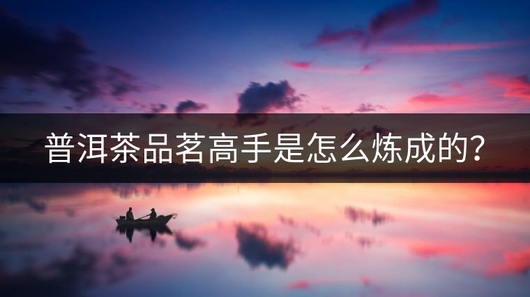 普洱茶品茗高手是怎么煉成的？
