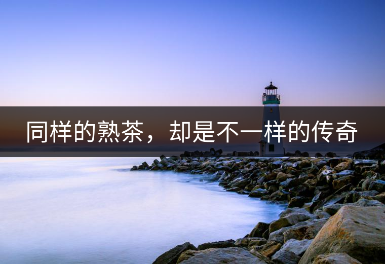 同樣的熟茶，卻是不一樣的傳奇