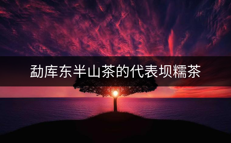 勐庫東半山茶的代表壩糯茶
