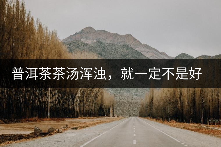 普洱茶茶湯渾濁，就一定不是好茶嗎？