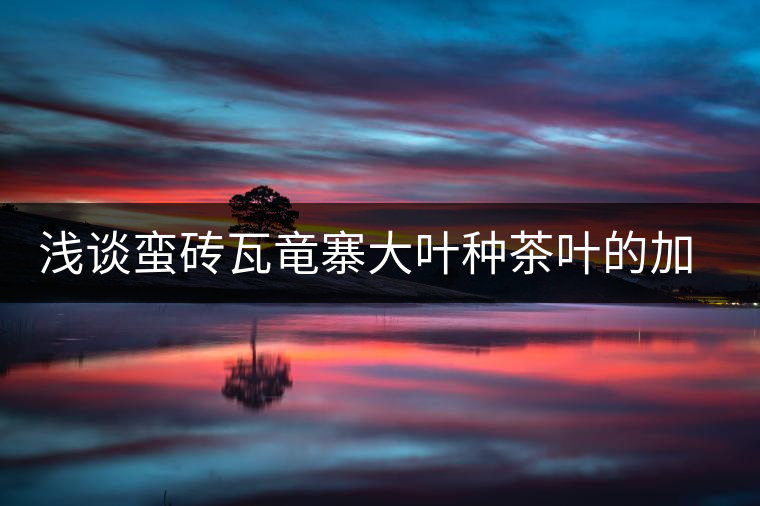 淺談蠻磚瓦竜寨大葉種茶葉的加工