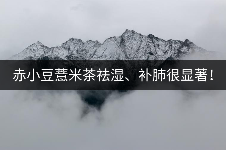 赤小豆薏米茶祛濕、補(bǔ)肺很顯著！