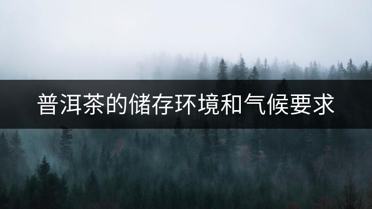 普洱茶的儲存環(huán)境和氣候要求