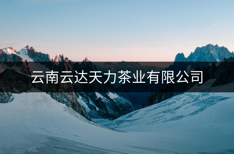 云南云達(dá)天力茶業(yè)有限公司 云南云達(dá)天力茶業(yè)有限公司
