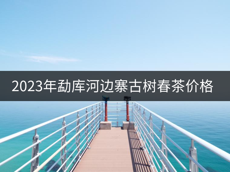 2023年勐庫河邊寨古樹春茶價格是多少？